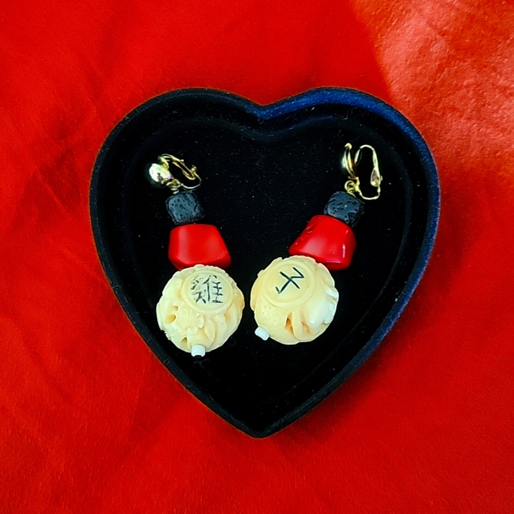 Coral  earrings